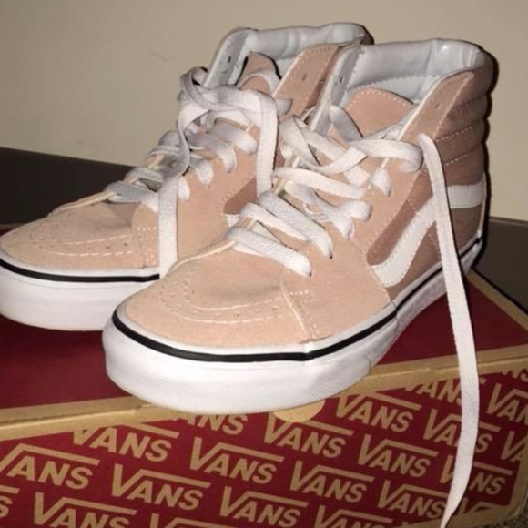 Sk8-HI Mahogany Rose/True White Vans - Picture 2 of 2